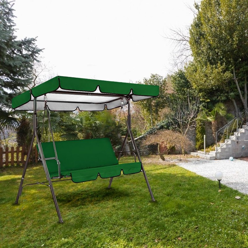 Outdoor Terrace 3 Seat Swing Seat Waterproof Cover Swing Top