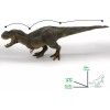 Figura De Dinosaurio Tiranosauro Rex Gris Jurassic 40 Cm