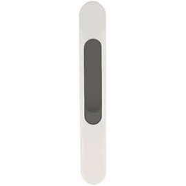 Amig - Mortise Closure for Aluminium Windows & Sliding Doors | Simple Design Handle with Non-Slip Push Button | Easy Pressure Installation | Versatile Lock, White, Aluminium