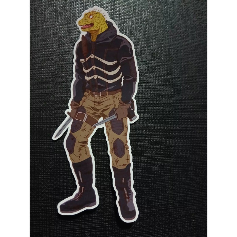 Caiman Dorohedoro Glossy Sticker Anime Waterproof!