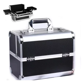 Luxury Case Cosmetiquera Neceser Maletin Rosa Pastel Maquillaje Uñas
