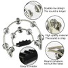 ENNBOM Metal Jingles Hand Held Tambourine Double Row Tambourine for