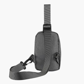 Baiyian Leichte Brusttasche, Chest Crossbody Bag, Sling Bag Wasserdicht, Schultertasche Klein für Herren und Damen, zum Wandern Radfahren Reisen Outdoor-Sportarten - Grau