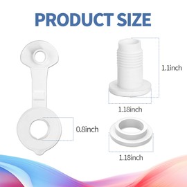 YMPEKA Cooler Drain Plug Replacement for Coleman Xtreme 1" Shaft Length, Cooler Drain Plug Assembly Replacement for Cooler Models: 5227, 5235, 5239, 5240, 5241, 5245, Part Number: R5214D607G