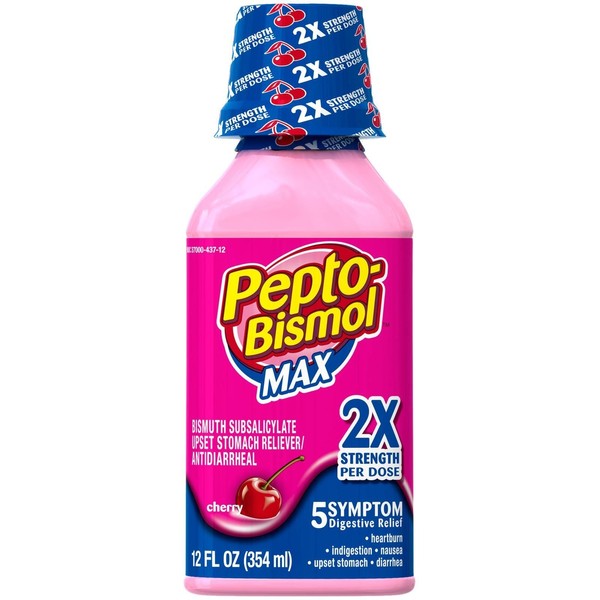 Pepto-Bismol Max Strength Liquid-Cherry-12oz