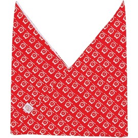 Masawa ZAPP Lunch Bag, Azuma Bag, Scale, Red, Approx. Length 13.4 x Width 11.8 inches (34 x 30 cm), Japanese Modern Lunch Bag, 100% Cotton, Made in Japan