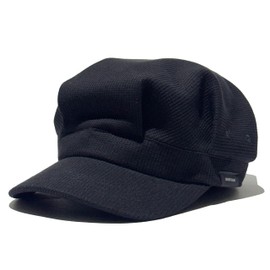 Grand Eight Large Size Work Cap, Railroad Cap, Casquette Cap, Hat, Men's Hat, Men's Cap, Canvas Material, Cotton, American Casual, Vintage, Washed, Small Face Cap, vintage blk, XL