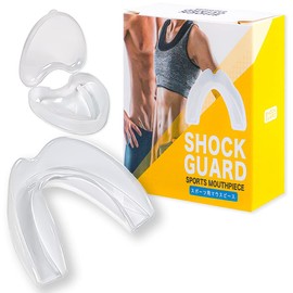 sapolus Shock Gurad Mouthpiece, Sports, Athletes, Thin, Lightweight, Molding, Boxing, Karate, Muscle Training, Baseball, Rugby, Athletics (Kids)