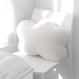 EXQUILEG Cloud Floor Cushion Cloud Plush Decor Comfortable Seat Cushion for Children's Room Home Sofa Decoration (White)