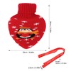 Hot Water Bottle Rubber Leakproof Relieve Pain Cute Knit Cover
