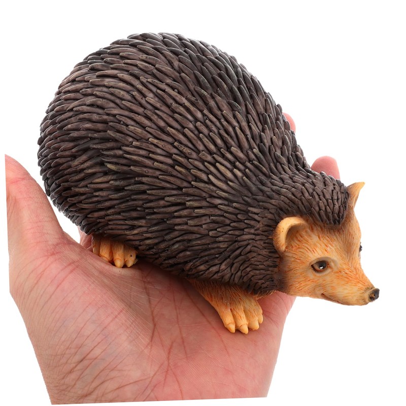 Operitacx Hedgehog Key Box Small Garden Statue House Key Hider