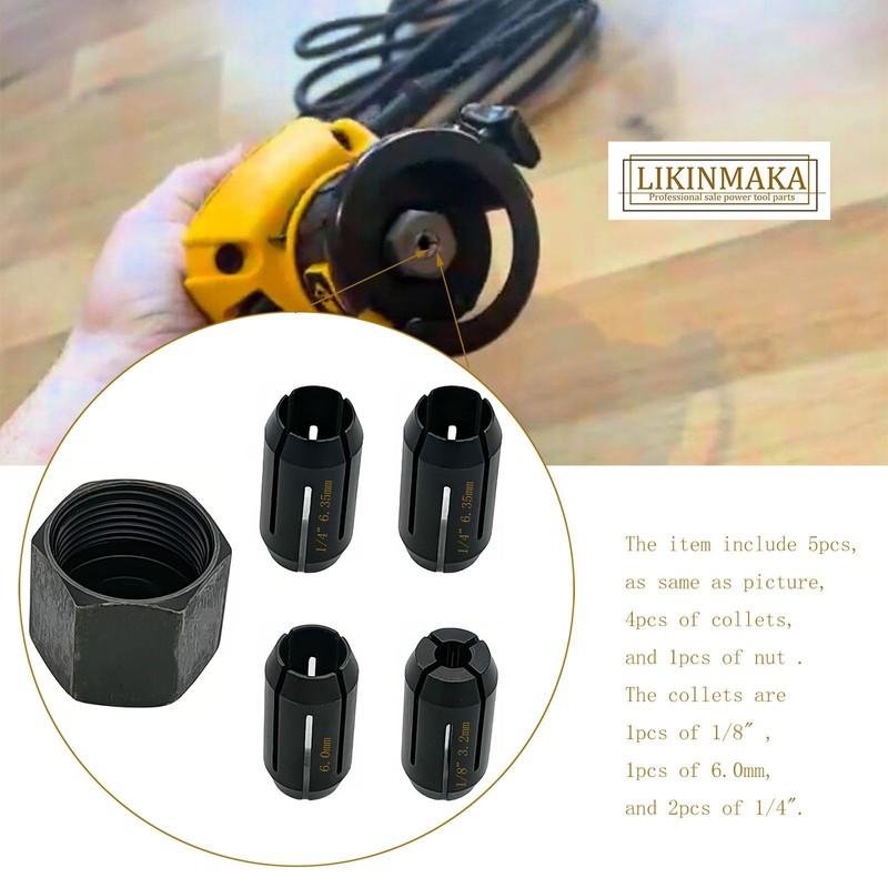 389244-00 389243-00 Cut-Out Tool Collet Chuck 5 packs of replace