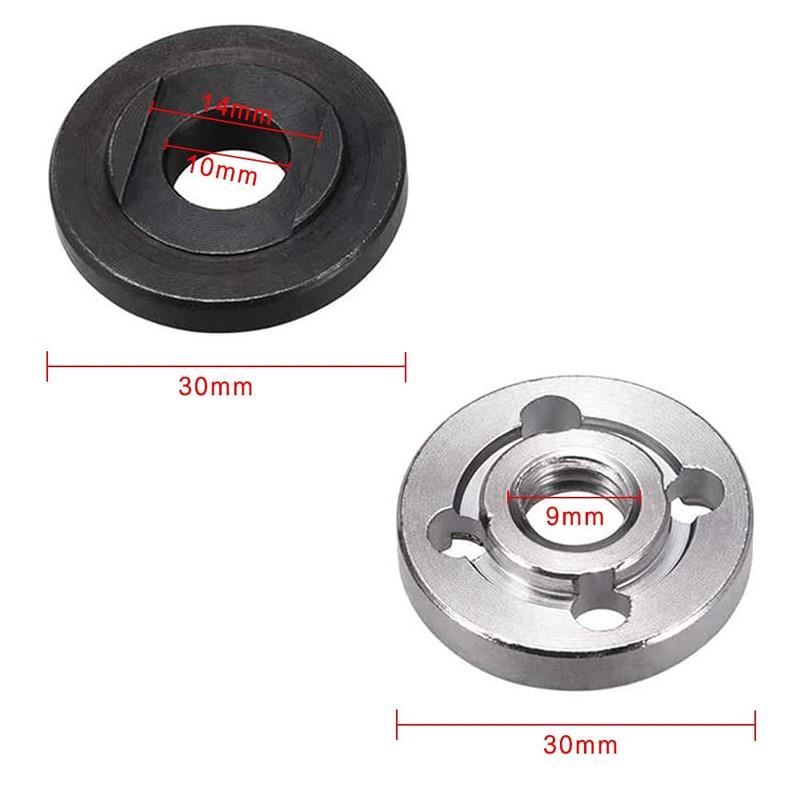 3 Pair Metal Inner Outer Flange Accessories Angle Grinder Flange