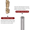 sourcing map Twisted Drill Bit 4.1 mm Titanium Coated (HSS-E)
