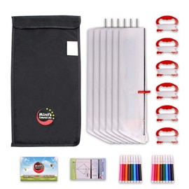 Mint's Colorful Life DIY Kites for Kids Kite Making Kit Bulk, Decorating Coloring Kite Party Pack,White Diamond Kite Kits (6 Pack)