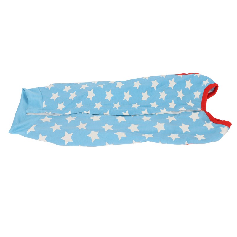 Dog Recovery Suit Blue Stars Pattern Prevents Licking Cotton Pet