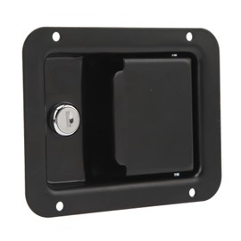 Ausla Anhängertür Latch RV Symbollbox Griff Latch Heavy Duty Paddle Carbon Stahl Edelstahl Konstruktion Mm Flush Mount Design mit 2 Tasten für LKW -Anhänger