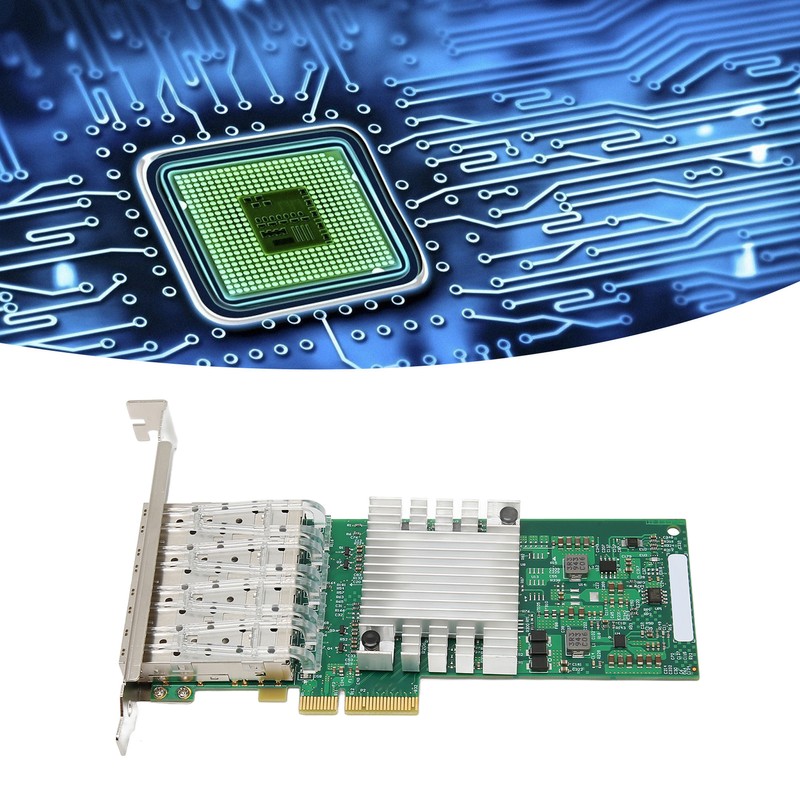 PCI E X4 Gigabit Ethernet Network Card I350AM4 Chipset Quad