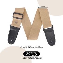 2 Pieces Guitar Bevel Straps, Adjustable Guitar Straps, Guitar Accessories, Simple and Versatile Guitar Straps