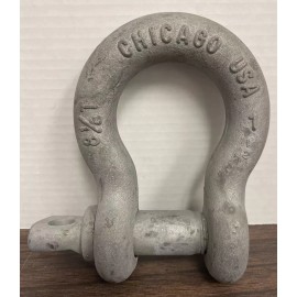 Chicago Hardware 1” Chicago Hardware Galvanized Screw Pin Anchor Shackle 201506, New Old Stock