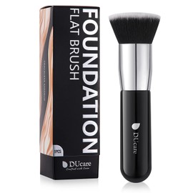 DUcare Foundation Brush, Concealer Brush, Popular Makeup Brush, Flat Top Type, Easy to Use, Skin-friendly, Made of Premium Taklon, Crumble Resistant Base Makeup (Face Brush)