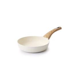 SENSARTE Nonstick Frying Pan Skillet, Egg pan, Omelette Pan, Healthy Cookware Chef's Pan, PFOA Free, 8 Inch, White