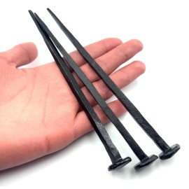 Trasextra 3 Pcs Hand Forged Nails,Hand Forged Crucifixion Nails,Jesus Cross,Iron Nails,Jes