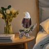 Generic Perching Bald Eagle Statue Resin Ornament Desk Decoration Decorative