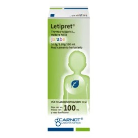 Letipret Thymus Vulgaris 16.8 G/ Hedera Hélix 1.68 G Jarabe Sabor Sin Sabor