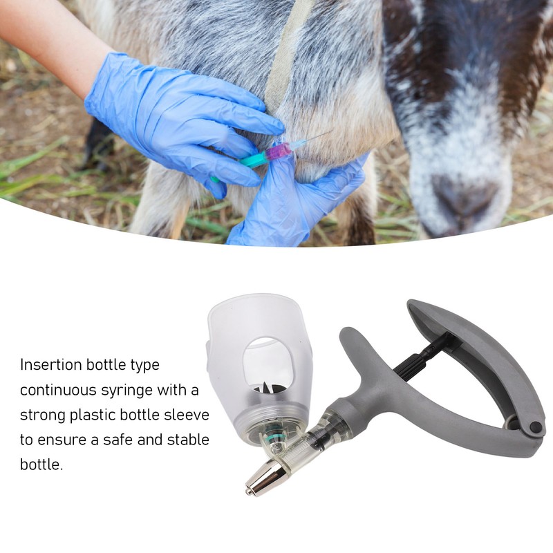Livestock Syringe Adjustable Continuous Automatic Veterinary Syringe Gun for Cattle