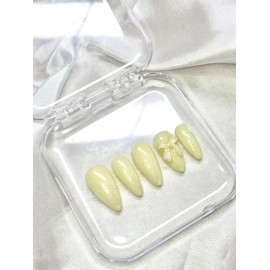 Lemon Blossom Nail Tips - Almond / 레몬 블라썸 네일팁 - 아몬드