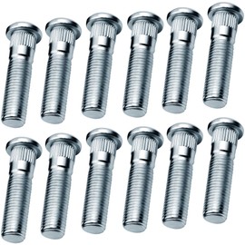 12 Pack Trailer Wheel Studs, Heavy-Duty Galvanized Steel（2,000 lb to 7,000 lb）, 509 Lug Nut Compatible with 1/2"-20 Thread for Boat, RV, Camper & Utility Trailers, Wheel Lug Studs Replacement Kit