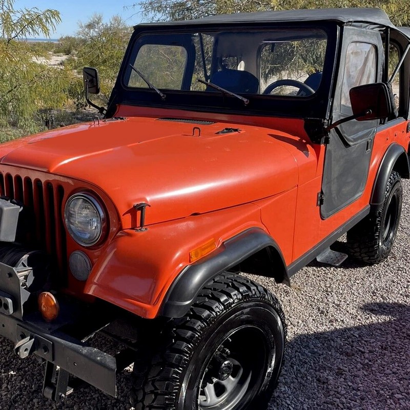 ECOTRIC Fender Flare Kit Compatible with 1955-1986 Jeep CJ CJ5