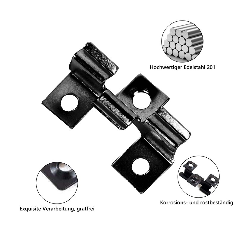 WPC Decking Clips: WPC Mounting Clips Stainless Steel for Mounting