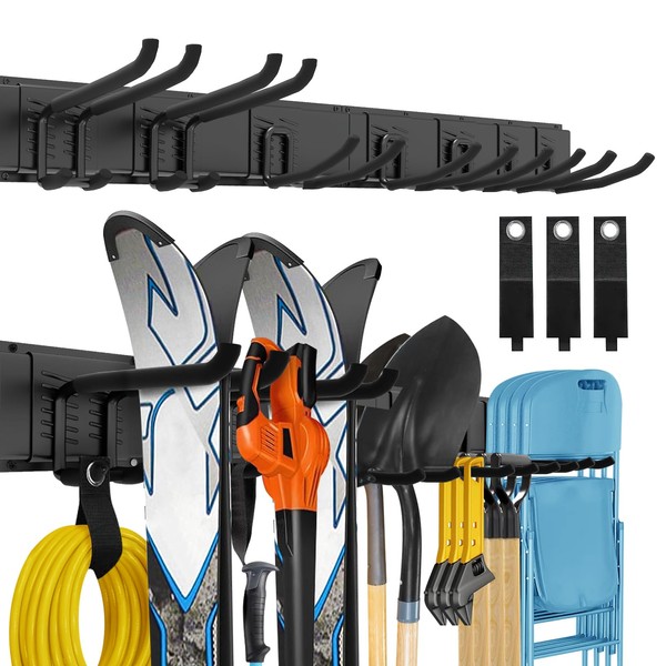 Garage Storage Organizer, Wall Mount Garden Tool Organizer, 48 Inches