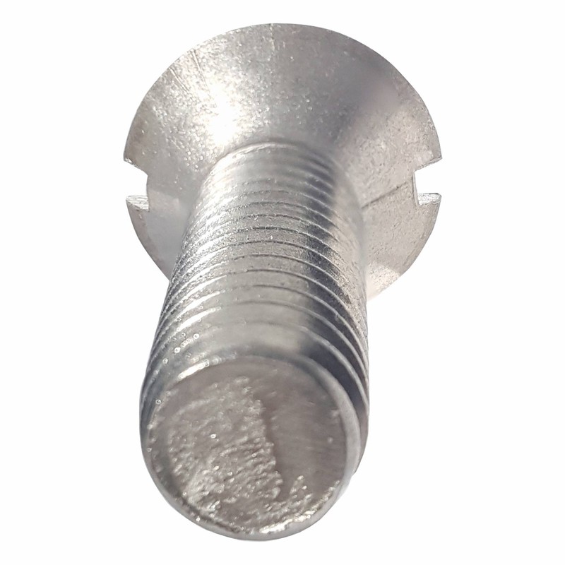 1/4-20 x 3-1/2" Flat Head Machine Screws, Slotted Drive, Stainless