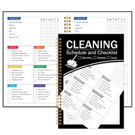ADHD Cleaning Planner, Cleaning Schedule and Checklist, Undated Daily and Weekly Household Cleaning Checklist Planner, Organize Your Home to Keep Neat and Stress-Free