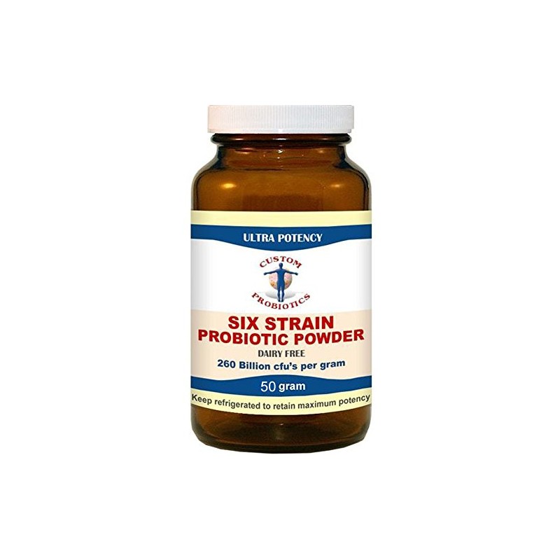 Custom Probiotics Six Strain Probiotic Powder (50 gram)