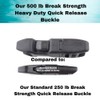 EZ-Xtend Extra Heavy Duty Side Release Buckle - Strongest Plastic
