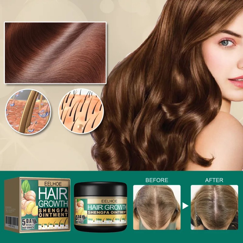 Crema Capilar De Jengibre Para El Crecimiento Del Cabello