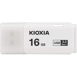 16GB USB Memory USB Memory USB 3.2 Gen1 KIOXIA KIOXIA TransMemory U301 Cap Type White International Retail LU301W016GG4