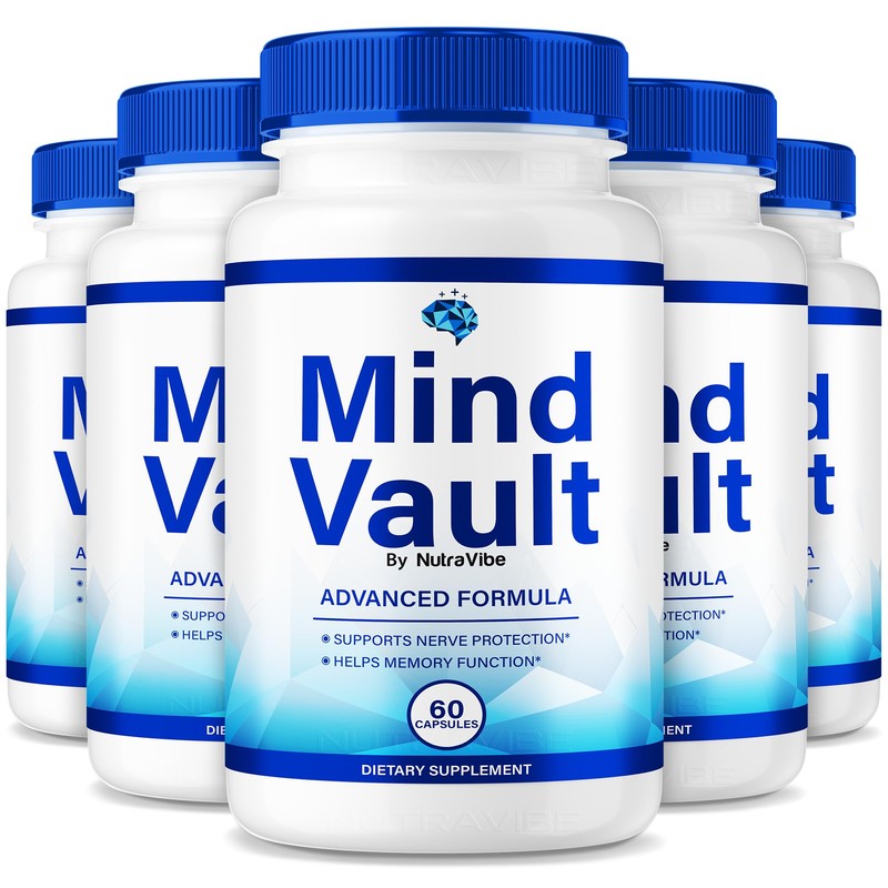 (5 Pack) Mind Vault Pills – Daily Formula with a