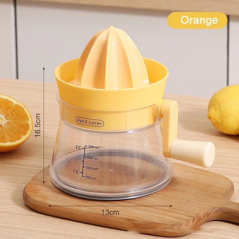 Manual Citrus Juicer for Fresh Juice – Hand-Crank Orange &