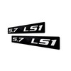 ERPART 5.7 LS1 Silver on Black Highly Polished Real Aluminum