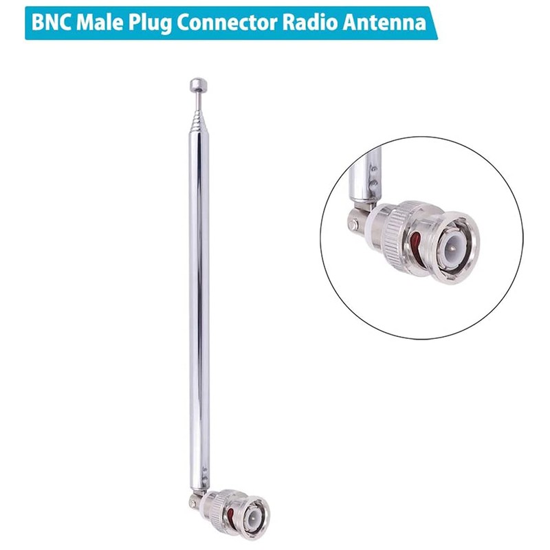 Peakloong (2 Pack) BNC Radio Antenna with BNC Male Plug