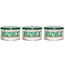 Briwax Darkbrown Brown Dark Furniture Wax, Cleans, Stains, and Polishes (Тhree Pаck)