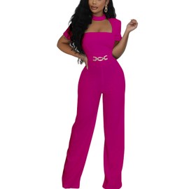 YSINTL Women's formal jumpsuit elegant straight pants party casual club jumpsuit M