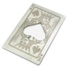 Lesencen Metal Card Bottle Opener Stainless Steel Silver with Engraved