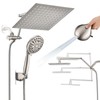 PDPBath 10" Rainfall Shower Head with Handheld Spray, Dual Rain