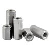 Hexagonal sleeves with internal thread, stainless steel A2 / V2A,